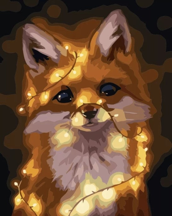Paint By Numbers Fox Lights 40x50*