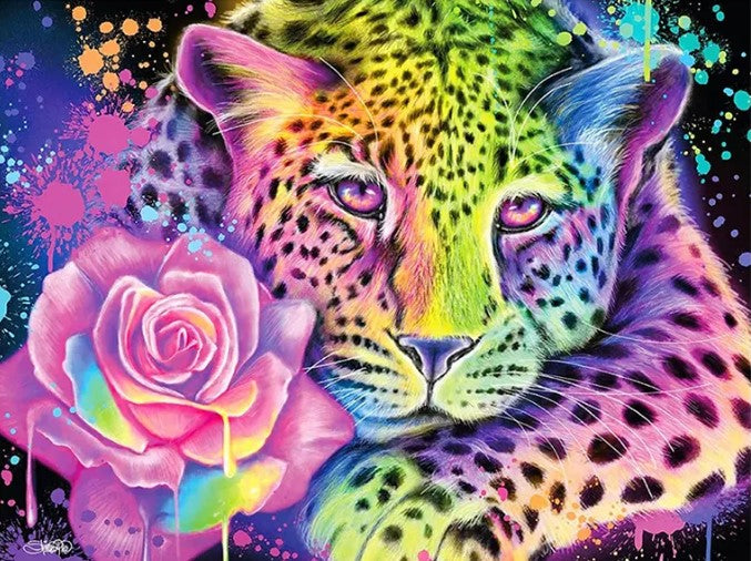 Diamond Painting AB Drills Color Leopard*