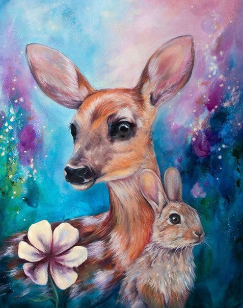 Diamond Painting Deer And Rabbit*