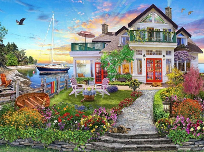 Diamond Painting Hus Vid Havet*