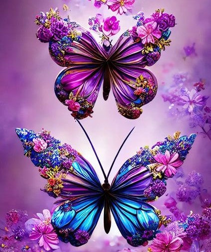 Diamond Painting AB Drills Butterflies*