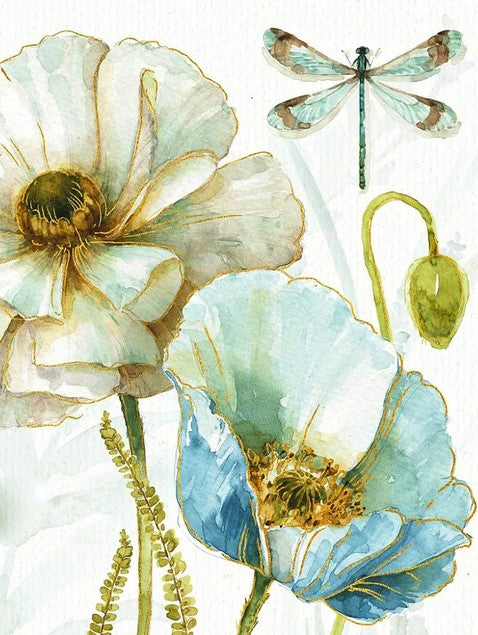 Diamond Painting Flowers And Dragonfly*