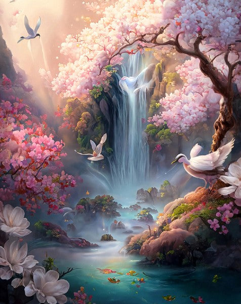 Diamond Painting Waterfall Landscape*