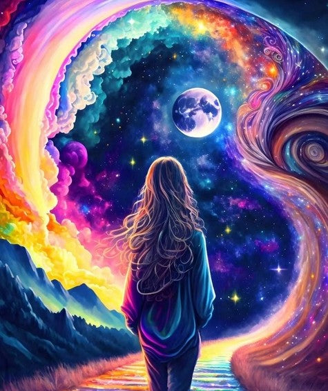 Diamond Painting Universe Girl*