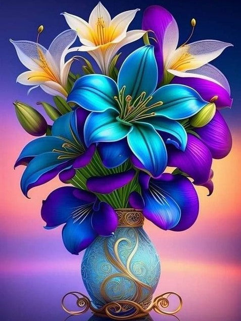 Diamond Painting Vackra Liljor*
