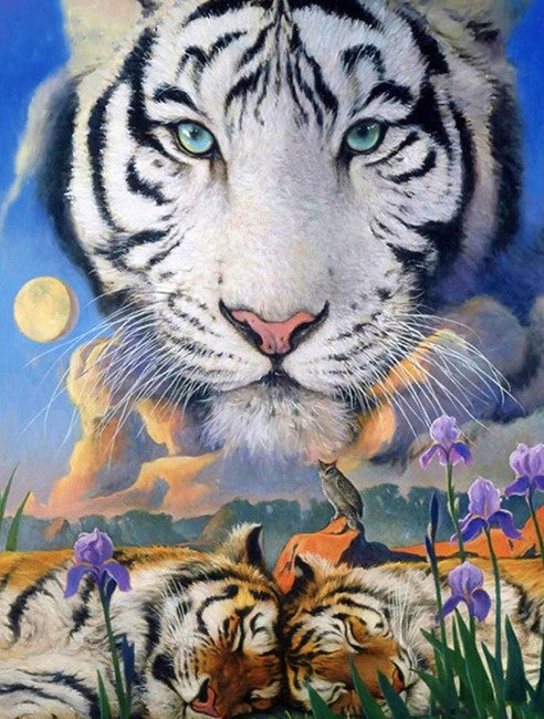 Diamond Painting Tigrar*