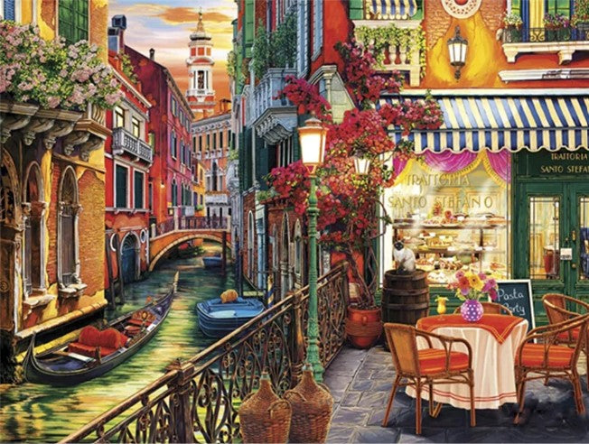 Diamond Painting Italy Town*