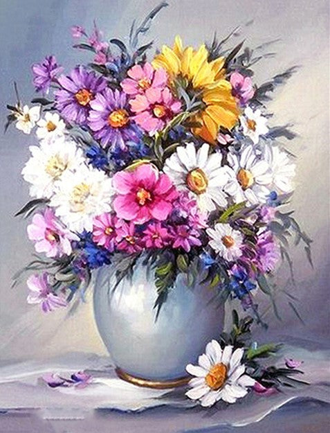 Diamond Painting AB Blomsterbukett Sommar*