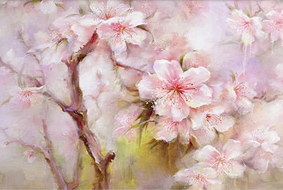 Diamond Painting Rosa Blomster*