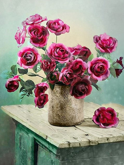 Diamond Painting AB Drills Rosbukett*