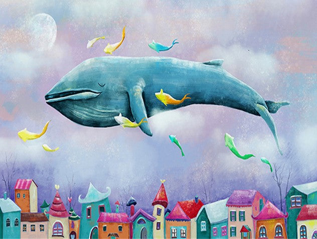Diamond Painting AB Drills Whale Houses*