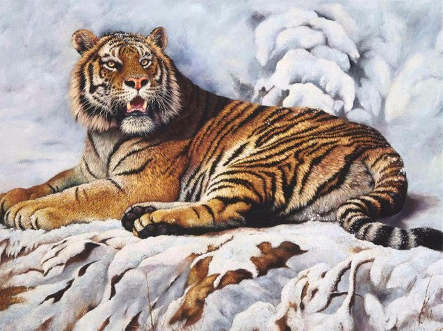 Diamond Painting Tiger In Snow*