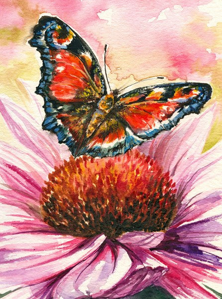 Diamond Painting Butterfly Watercolor*