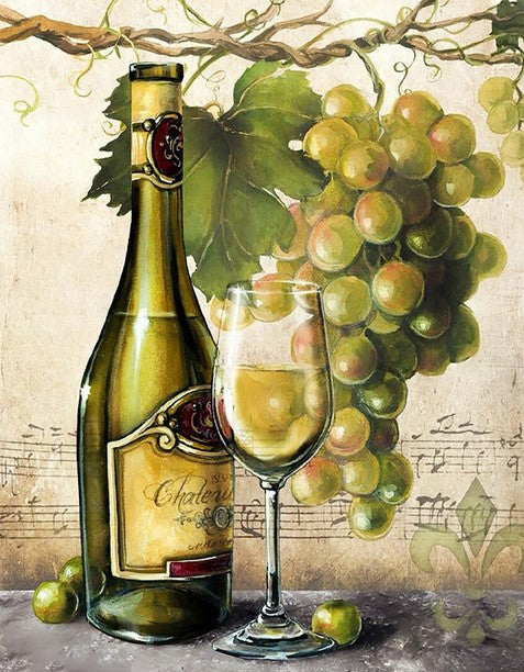 Diamond Painting White Wine*