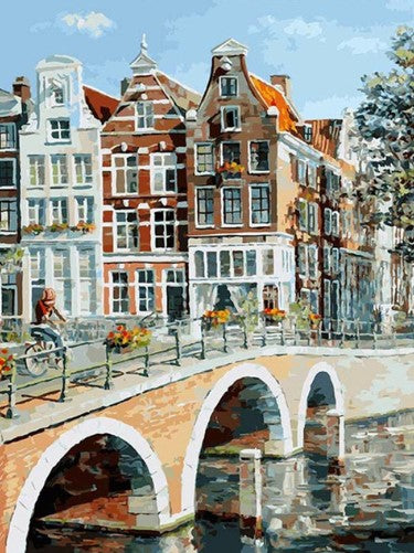 Diamond Painting Stadsbro*