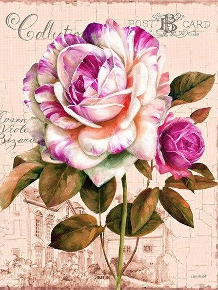 Diamond Painting AB Drills Rose Vintage*