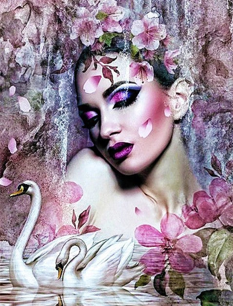 Diamond Painting Beauty And Swans*