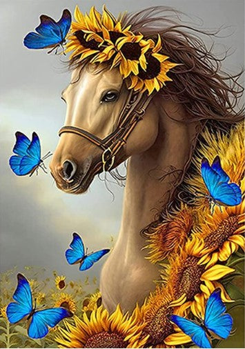 Diamond Painting Horse And Butterflies*