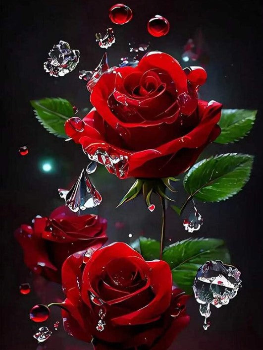 Diamond Painting Red Roses*