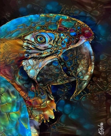 Diamond Painting AB Drills Abstract Parrot*