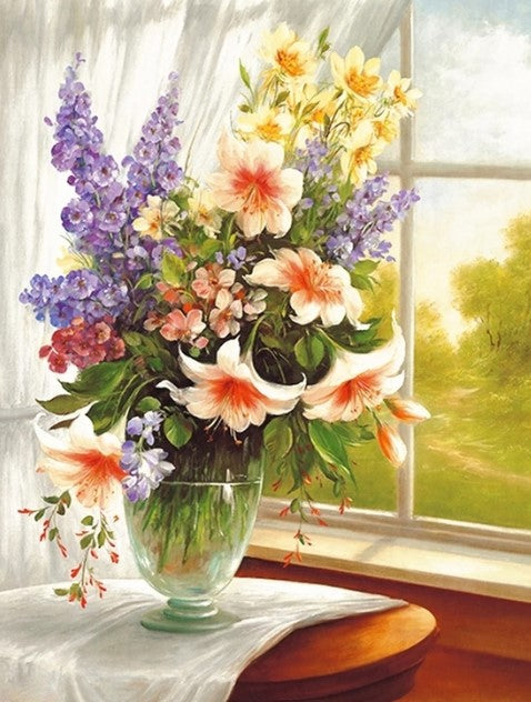 Diamond Painting Liljebukett*