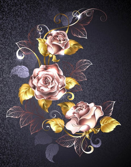 Diamond Painting Shimmery Rose*