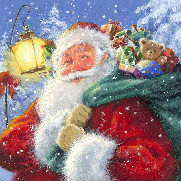 Diamond Painting Tomte Med Julklappssäck