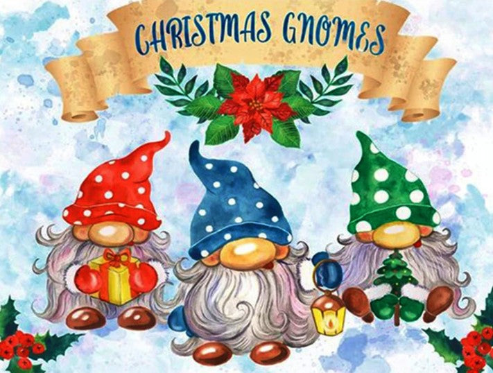 Diamond Painting Christmas Gnomes*