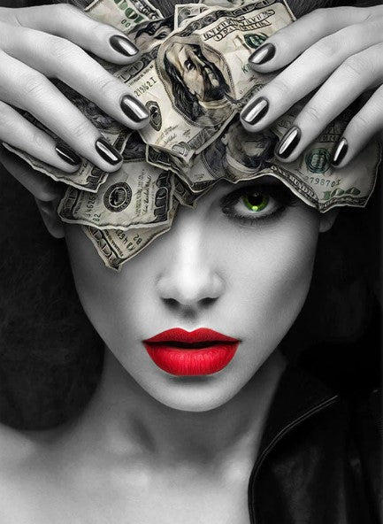 Diamond Painting Dollar Girl*