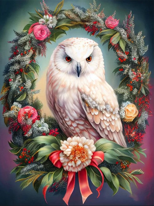 Diamond Painting Uggla I Krans*