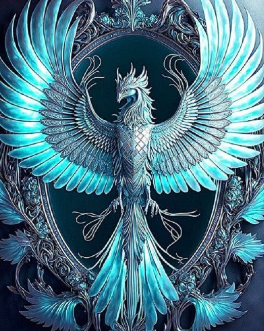 Diamond Painting Blue Phoenix*
