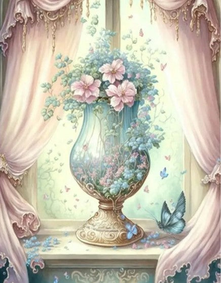 Diamond Painting Bägare Blommor*