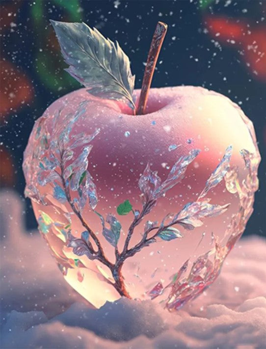 Diamond Painting Snowflake Apple*