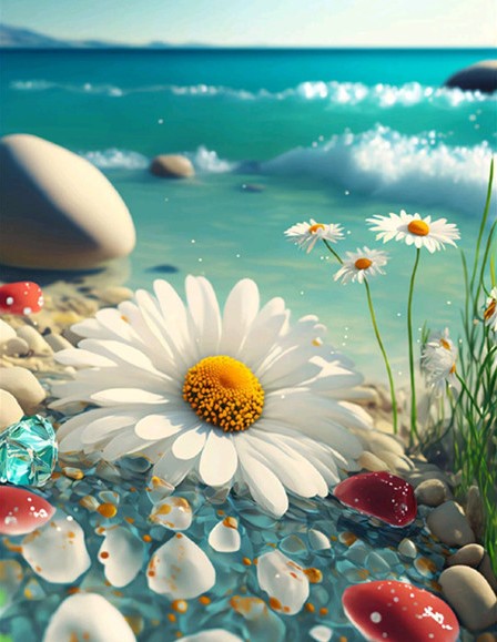 Diamond Painting Daisy Flowers*