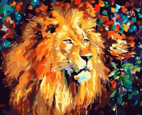 Paint By Number Color Lion 40x50*