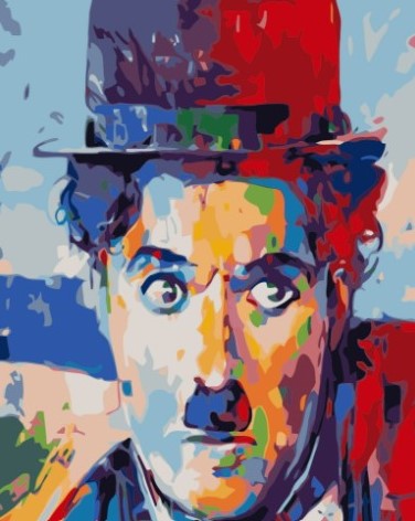 Paint By Numbers Charlie Chaplin 40x50