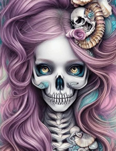 Diamond Painting Skelton Beauty*