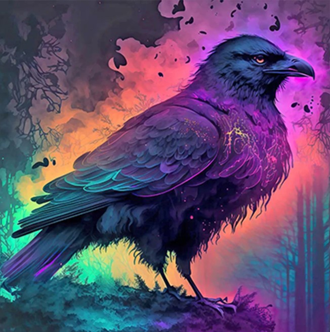 Diamond Painting Color Crow*
