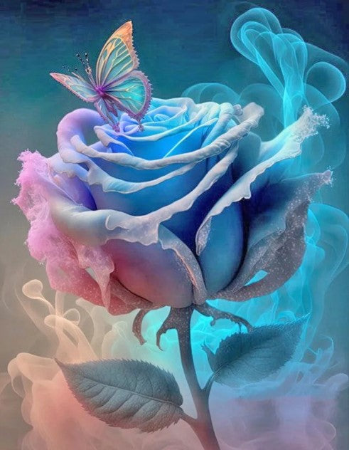 Diamond Painting Rose Butterfly*