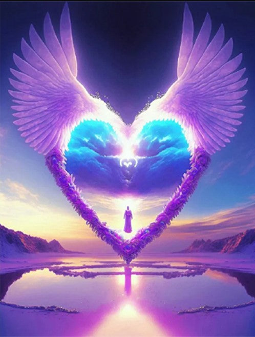 Diamond Painting Heart Wings*