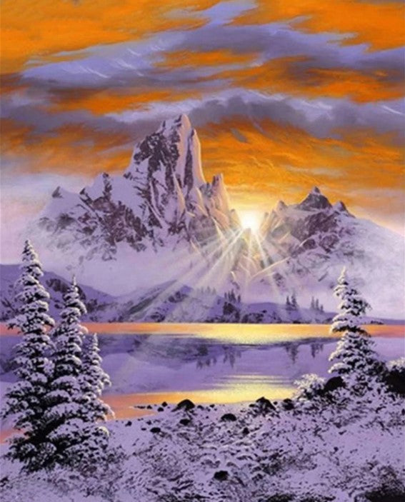 Diamond Painting Snow Mountain*