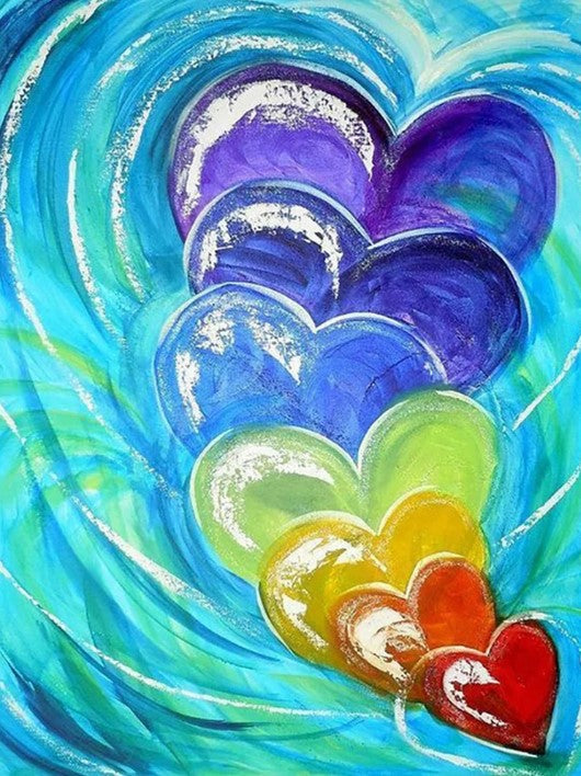 Diamond Painting Hjärtan*