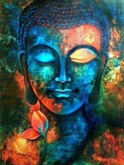 Diamond Painting AB Drills Buddha Dark Colors*