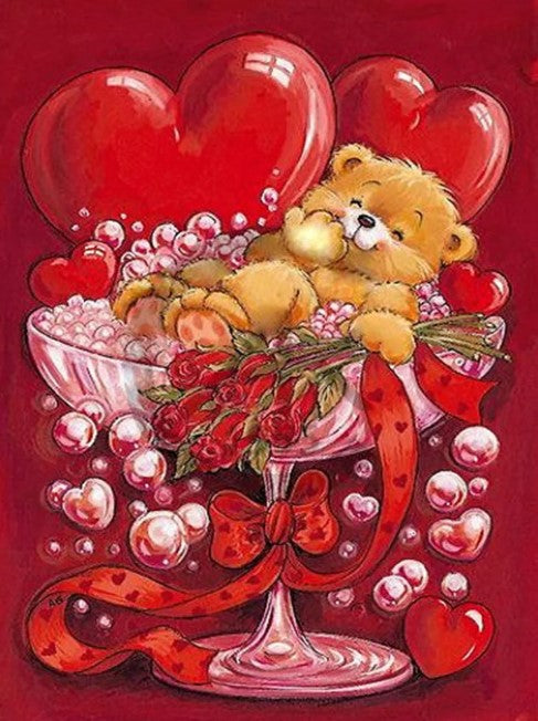 Diamond Painting Love Bear*
