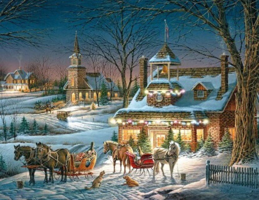 Diamond Painting Christmas Evening*