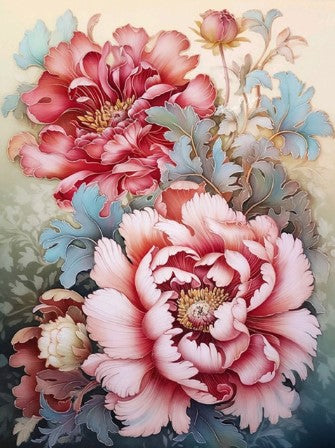 Diamond Painting Rosa Pioner*