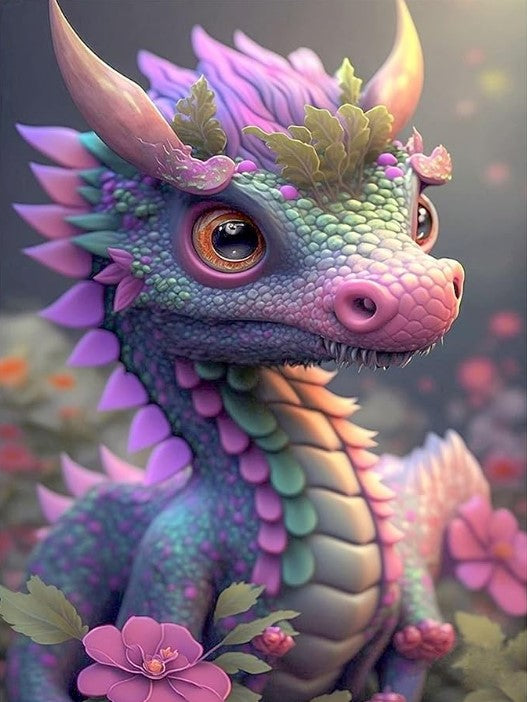 Diamond Painting Dragon Baby*