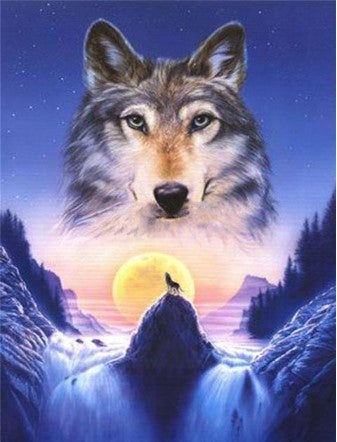 Diamond Painting Wolf Landscape*