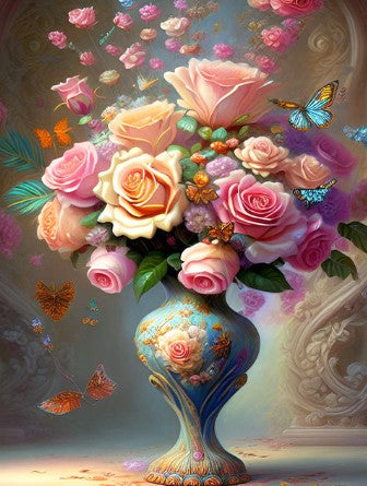 Diamond Painting Rosbukett*