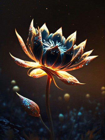 Diamond Painting Black Lily*